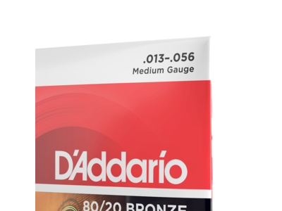 D'Addario 80/12 Bronze Acoustic Guitar Strings, Medium, 13-56 click to zoom image