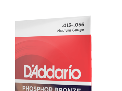 D'Addario Phosphor Bronze Acoustic Guitar Strings, Medium, 13-56 click to zoom image
