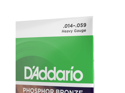 D'Addario Phosphor Bronze Acoustic Guitar Strings, Heavy, 14-59 click to zoom image