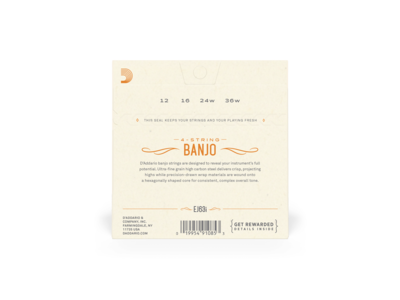 D'Addario EJ63i Irish Tenor Banjo Strings, Nickel, 12-36 click to zoom image