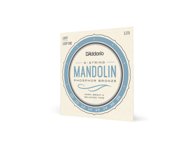 D'Addario Mandolin Strings, Phosphor Bronze, Light, 10-38 click to zoom image