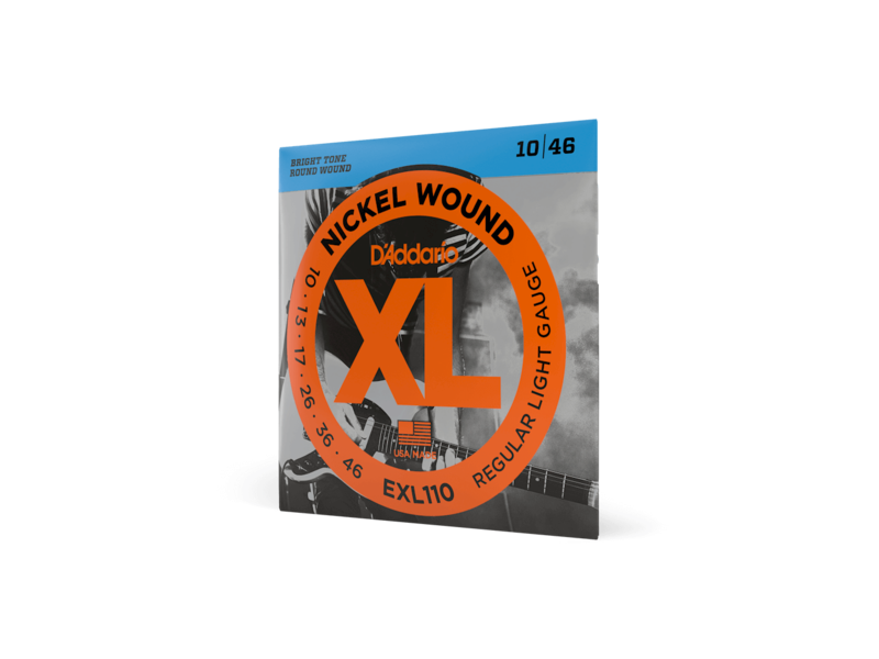 D'Addario Nickel Wound Electric Guitar Strings, Regular Light, 10-46 click to zoom image