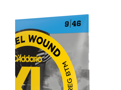 D'Addario Nickel Wound Electric Guitar Strings, Super Light Top/ Regular Bottom, 09-46 click to zoom image