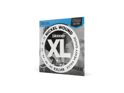 D'Addario Nickel Wound Electric Guitar Strings, Extra-Heavy, 12-60 