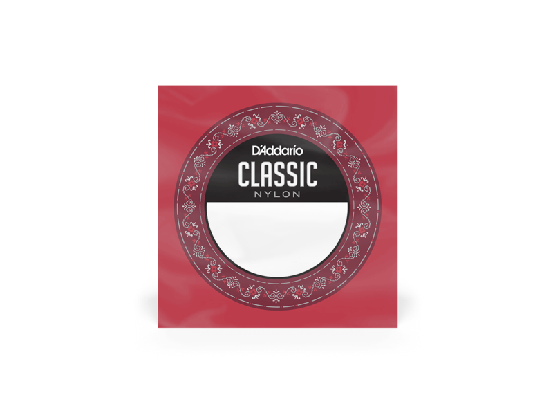D'Addario Student Nylon Classical Guitar Single String, Normal Tension, Fourth String click to zoom image