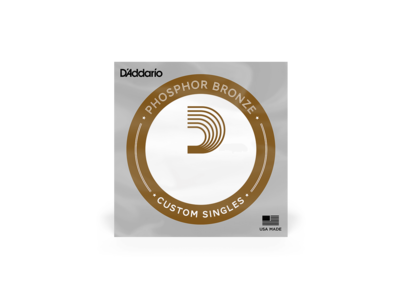 D'Addario Phosphor Bronze Wound Acoustic Guitar Single String, .027