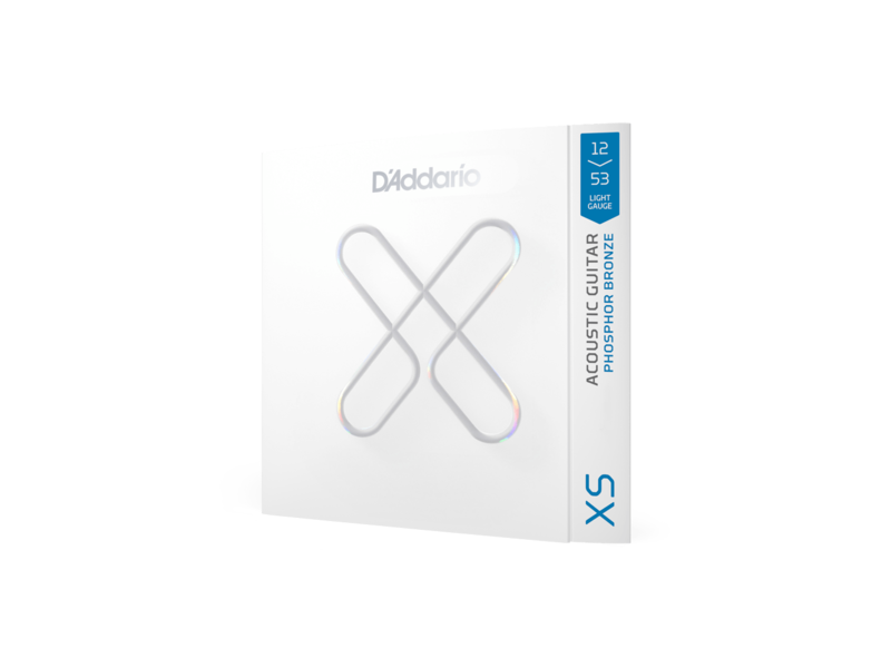 D'Addario 12-53 Light, XS Phosphor Bronze Coated Acoustic Guitar Strings click to zoom image