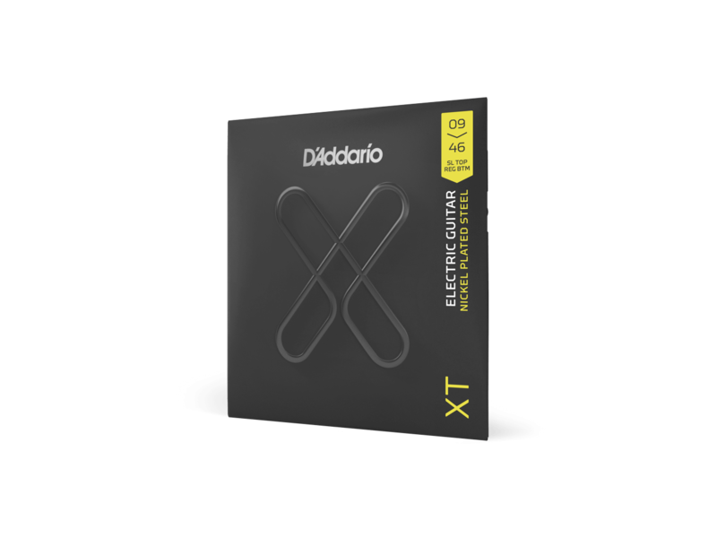 D'Addario XT Electric Nickel Plated Steel Electric Guitar Strings, Super Light Top/Regular Bottom, 09-46 click to zoom image