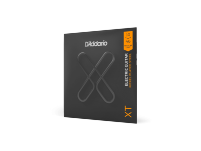 D'Addario XT Electric Nickel Plated Steel Electric Guitar Strings, Regular Light, 10-46 