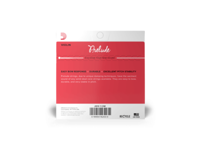 D'Addario Prelude Violin String Set, 1/2 Scale, Medium Tension click to zoom image