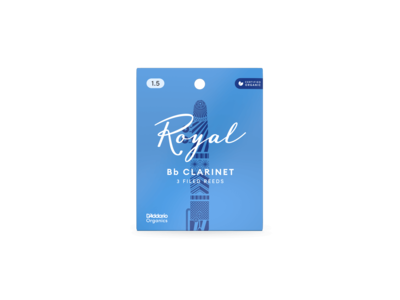 D'Addario Royal Bb Clarinet Reeds, 3-pack click to zoom image