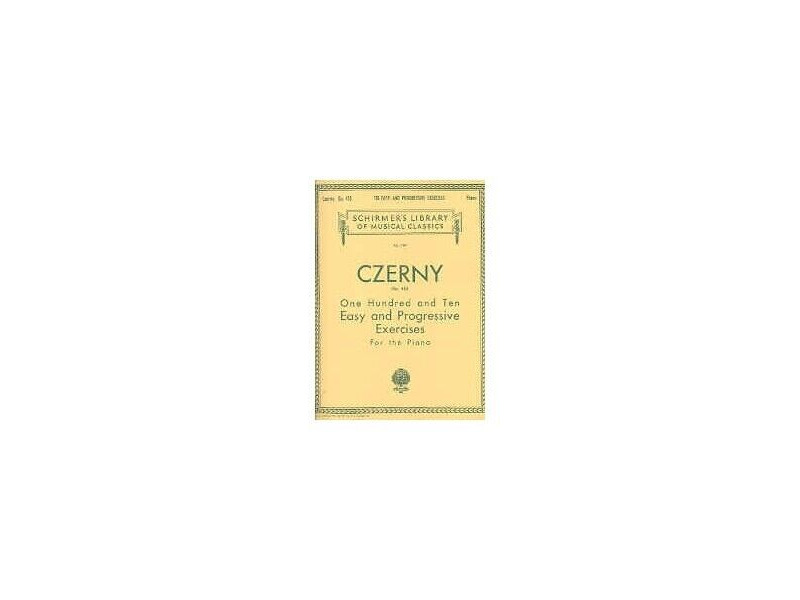 G Schirmer Czerny : 110 Easy & Progressive Exercises Op. 453 click to zoom image