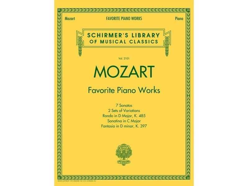 G Schirmer Mozart: Favorite Classical works click to zoom image