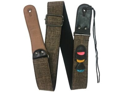 RockYou Cotton/Linen Genuine Leather Ends 3 Pics &ndash; CAPPUCCINO