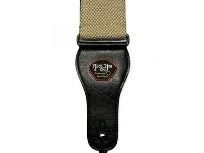 RockYou S100916 Tweed Adjustable Guitar Strap with Pick Holder CREAM click to zoom image