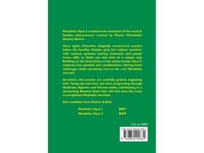 Stainer & Bell Musidoku Puzzle Book: Opus 3 click to zoom image