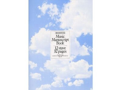 Woodstock Music Manuscript Book A4 