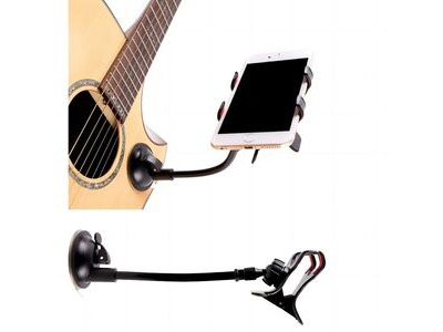 Apextone Suction Phone Holder for Guitar – Adjustable Smartphone Mount
