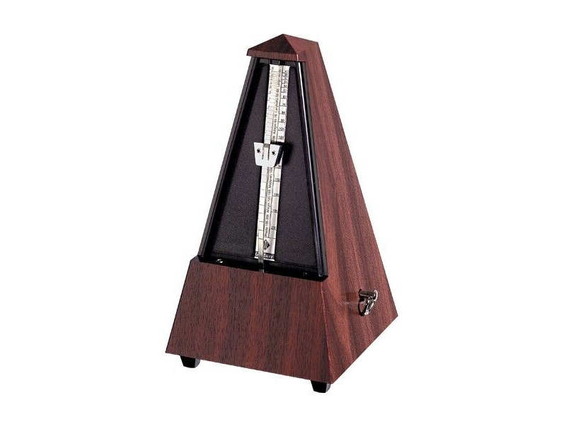 Wittner 845111 Maelzel Metronome Mahogany Grain Plastic Case click to zoom image