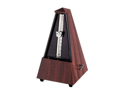 Wittner 845111 Maelzel Metronome Mahogany Grain Plastic Case 