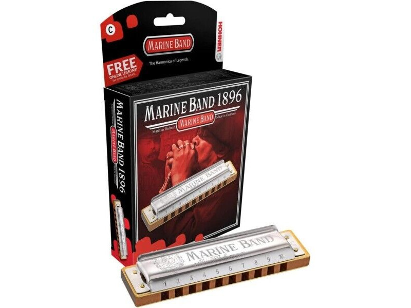 Hohner Marine Band Harmonica Key Of G click to zoom image