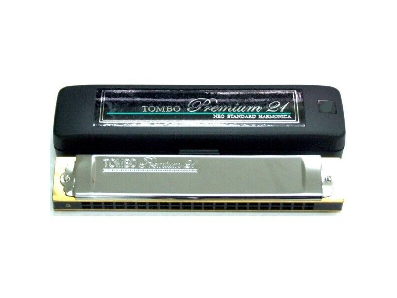 Tombo Premium 21 Key F Harmonica click to zoom image