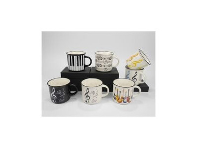 Agifty Mug ''All I Need Is Music'' Black With Gift Case click to zoom image