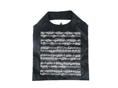 Agifty Mini Shopper Notelines Black