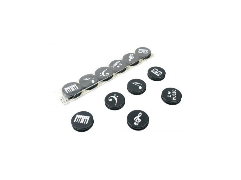 Agifty Magnet Music Notes 6 Pack click to zoom image
