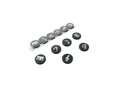 Agifty Magnet Music Notes 6 Pack 