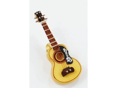 Agifty Miniature Pin Guitar 7 Cm With Gift Case 