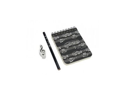 Agifty Writing Kit Mini A7: Sheet Music White (A Set Of 3) 