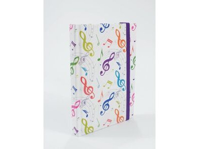 Agifty Notebook G-Clef Colourful A6