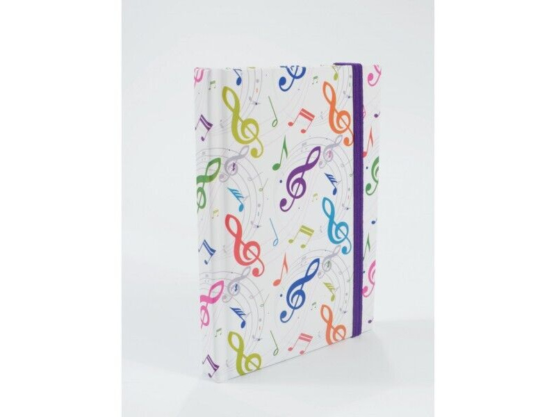 Agifty Notebook G-Clef Colourful A6 click to zoom image