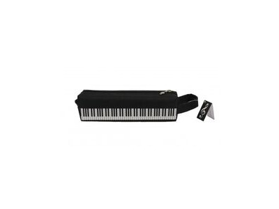 Agifty Pencil Case: Keyboard Design Black 