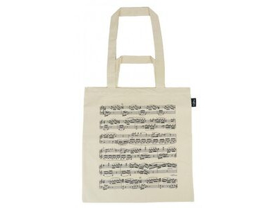 Agifty Tote bag notelines natural (2 IN 1) 