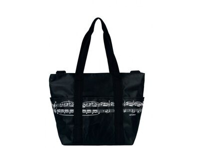 Agifty Shoulder Bag "Pro Musica" (Noteline Black/White)