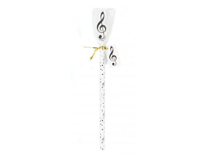 Agifty Pencil note with g-clef eraser topper white click to zoom image