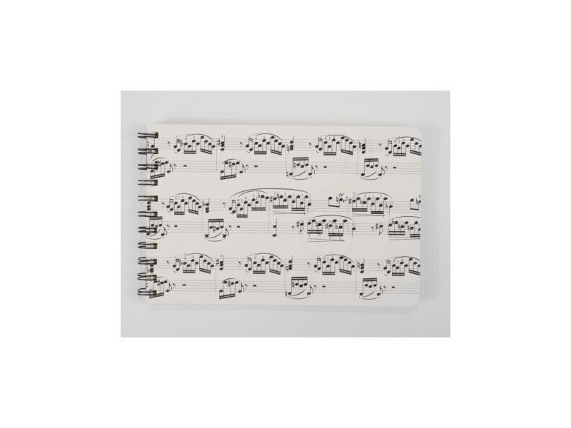Agifty Spiral Notebook: Sheet Music Design click to zoom image