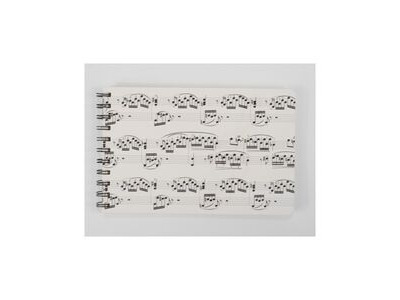 Agifty Spiral Notebook: Sheet Music Design 
