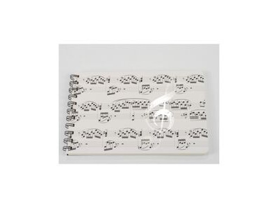 Agifty Spiral Notebook: Sheet Music Design click to zoom image