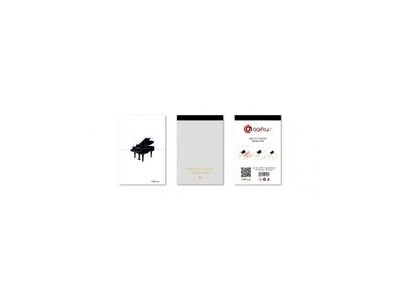 Agifty Standing Memo Pad: Grand Piano Design click to zoom image