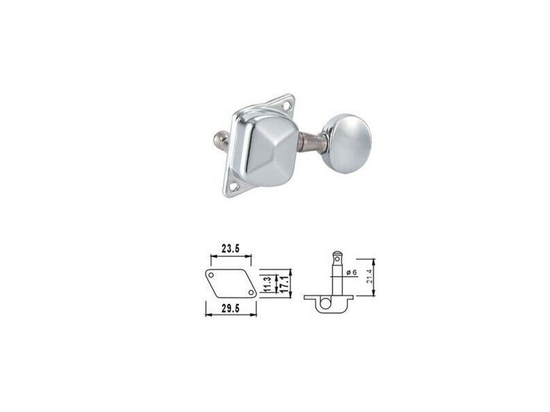 Dr. Parts Single Acoustic Guitar Machine Heads click to zoom image
