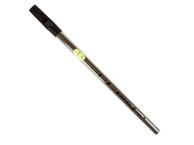 Feadog Nickel D Tin Whistle Black Top
