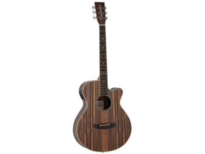 Tanglewood DBTSFCEAEB All Ebony Super Folk C/E