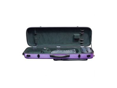 Hidersine Violin Polycarbonate Oblong Case Purple click to zoom image