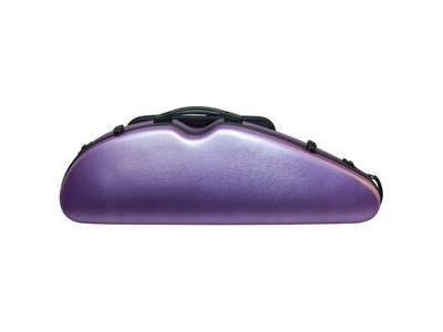 Hidersine VNPC2 Brushed Purple Violin Polycarbonate Halfmoon Hardcase 