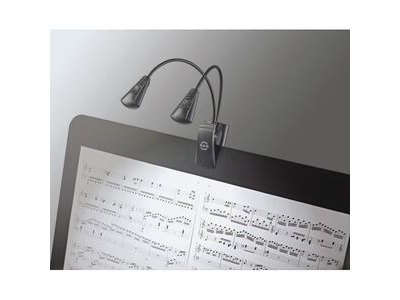 K&M Music Stand Light Double LED FlexLight click to zoom image