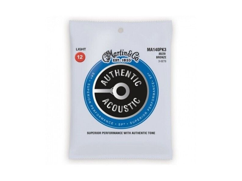 Martin MA140PK3 Acoustic Guitar Strings 3 Pack click to zoom image