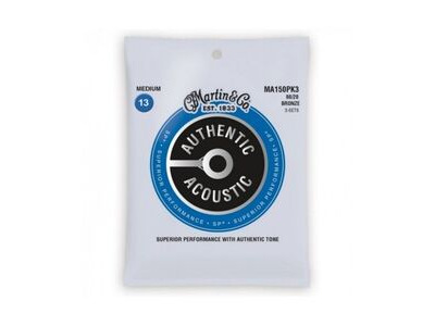 Martin MA150PK3 Acoustic Guitar Strings 3 PACK 